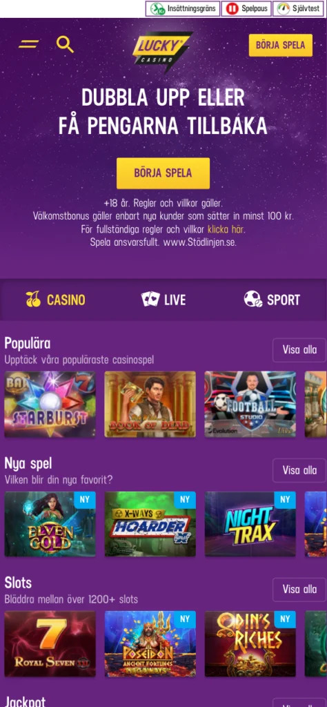 BankID Casino 1 - Välj casino