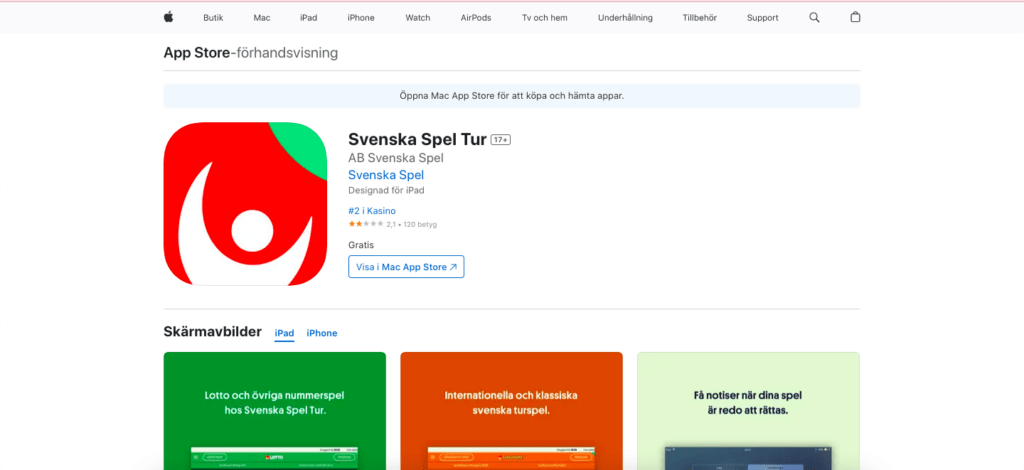 Svenska Spel Tur Apps
